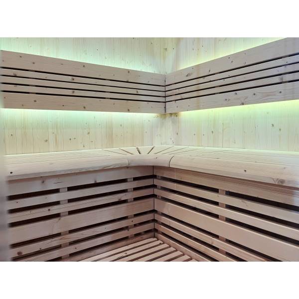 Banquettes en L spacieuses  en abachi